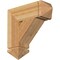 Ekena Millwork Traditional Arts & Crafts Rough Sawn Bracket, Western Red Cedar, 6"W x 20"D x 20"H BKT06X20X20TRA03RWR - alternate 1
